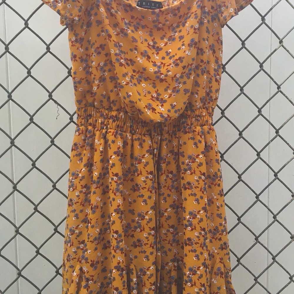Fall floral dress
